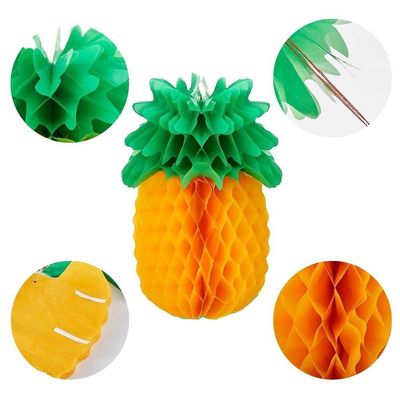 Abacaxi Colmeia Origami 25cm X 12cm - 2 Unidades
