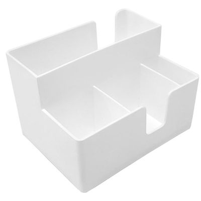 Kit 4 Porta Sachês Guardanapos Açúcar Organizadores Bancada Preto Branco