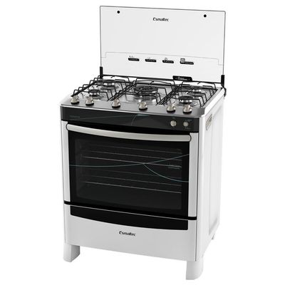 Fogão Esmaltec Topázio 5 Bocas Com Forno Autolimpante, Acendimento Automático E Timer Sonoro Bivolt
