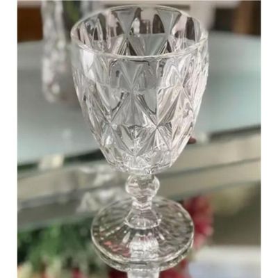 Conjunto De Taças De Vidro Diamond 140 Ml – Elegância Para Todas As Ocasiões