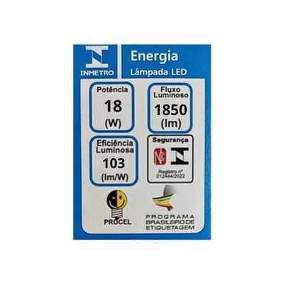Lâmpada Tubular Led T8 Blumenau - 18w - 6500k Luz Branco Frio