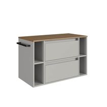 Gabinete Suspenso 80cm 4 Nichos Toalheiro Gaveta Mel Arenas BH8010MA