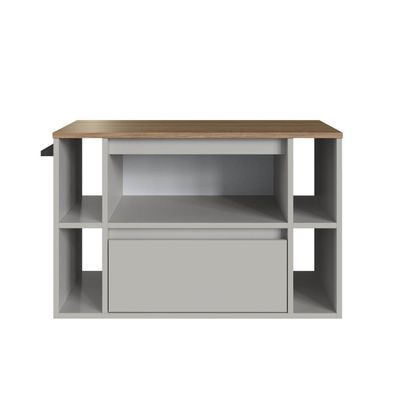 Gabinete Suspenso 80cm 4 Nichos Toalheiro Gaveta Mel Arenas BH8010MA