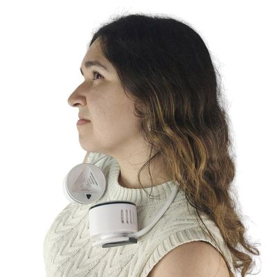 Ventilador De Pescoço Esporte 5 Velocidades Usb Bateria Recarregavel Flexivel Exercicio Atividade Ao Ar Livre