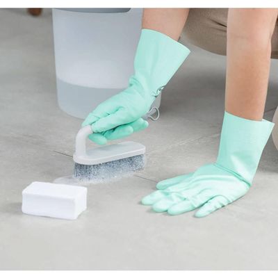 Escova para Lavar Piso Roupa Calçado Flow Bege Ou Escovão Cerdas Resistentes Anatômico