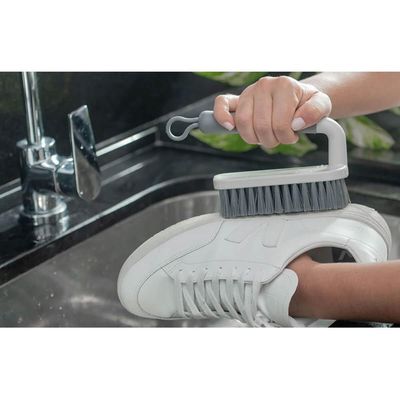 Escova para Lavar Piso Roupa Calçado Flow Bege Ou Escovão Cerdas Resistentes Anatômico