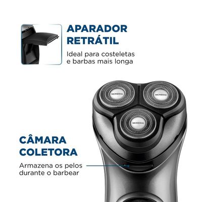 Barbeador Elétrico Power Shave Mondial Be-02 Bivolt