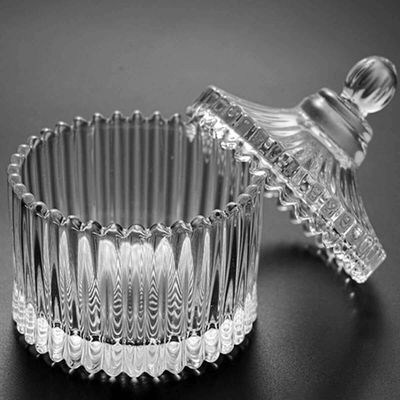 25 Potiches de Cristal com Tampa Lyor 6,5x9cm Bomboniere Lembrancinha