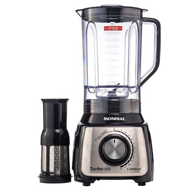 Liquidificador Mondial Turbo Black L-1200 Bi 220v preto 220V