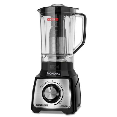 Liquidificador Mondial Turbo Black L-1200 Bi 220v preto 220V