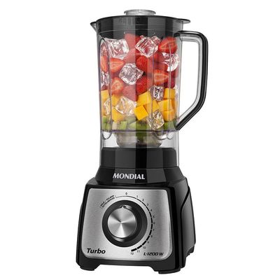 Liquidificador Mondial Turbo Black L-1200 Bi 220v preto 220V