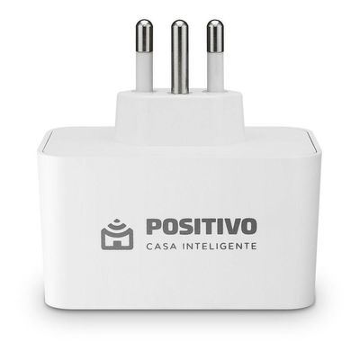 Kit 2 Smart Plug Max Wi-Fi Positivo Casa Inteligente 16A 1600W 100/240V Conexão Wi-Fi