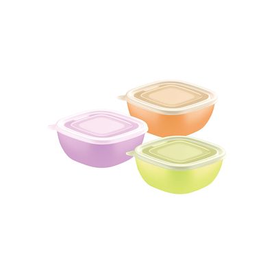 Pote Mixcolor em Polipropileno com Tampa Transparente 600ml - Tramontina Transparente