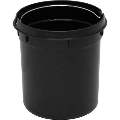 Lixeira redonda 5 litros inox cinza com escova sanitária VONDER