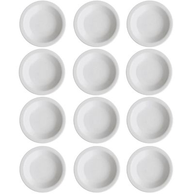 Conjunto 12 Pratos Fundos de Porcelana 21,5cm Classe Única Iguaçu Germer Branco