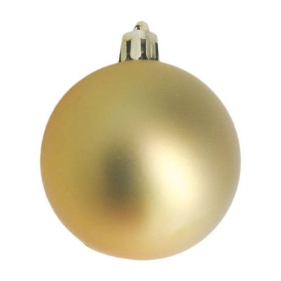 Bola De Natal Dourada Mista 6cm - 9 Unidades