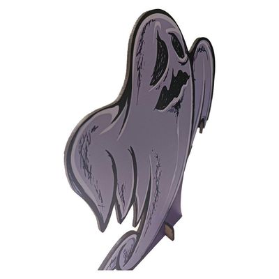 Enfeite De Mesa Fantasma Halloween Mdf - 22cm X 19cm