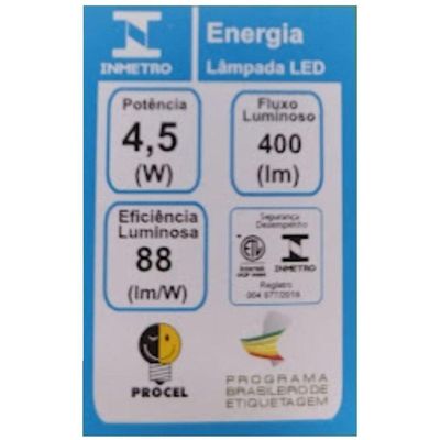 Lâmpada Dicróica Luz Sollar Mr-11 45w 3000k Luz Amarela