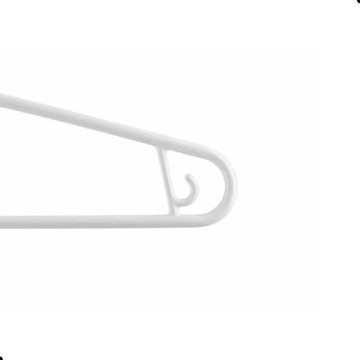 Kit Cabide Plástico Adulto 40cm Branco Sanremo 30 Unidades