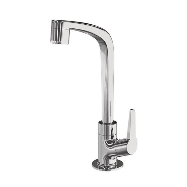 Torneira Lavatório De Mesa Bica Alta Flatt - 1195 F71 - Cromado