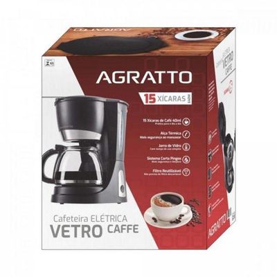 Cafeteira Elétrica 220v Vetro Caffe Cev15 Agratto 220V