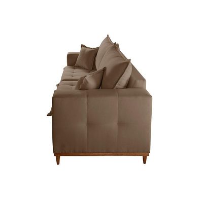 Sofá Matrix 02 Módulos De 100cm B25cm Meu Sofá Online B016 Veludo Marrom