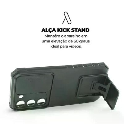 Kit Capa Victus e Película Coverage para Samsung Galaxy S23 Plus - Gshield