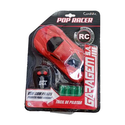 Carrinho C//R Garagem S.A. Pop Racer - Ferrari Vermelha