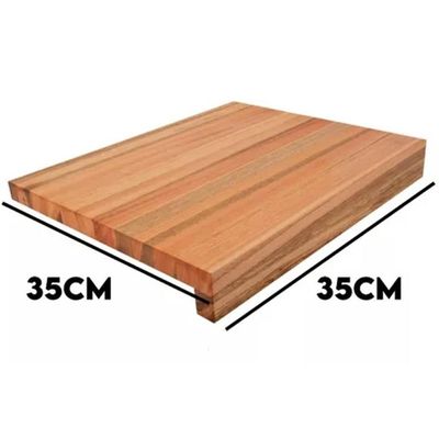Tábua de Corte com Encaixe Bancada Mesas 35cm Essence Domama Madeira Eucalipto