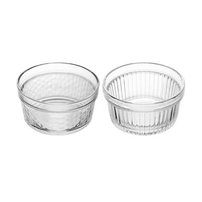 Kit 6 Ramekins de Vidro 7x3cm 90ml Lyor Maionese Porta Molhos Petiscos Grãos