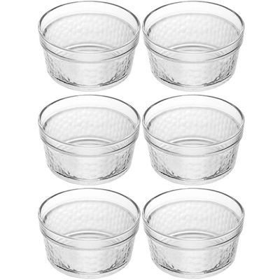 Kit 6 Ramekins de Vidro 7x3cm 90ml Lyor Maionese Porta Molhos Petiscos Grãos