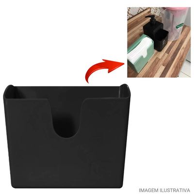 Kit 12 Porta Guardanapo Suportes de Mesa Restaurantes Lancherias Hoteis UZ Slim Pretos