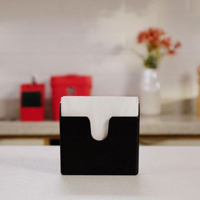 Kit 12 Porta Guardanapo Suportes de Mesa Restaurantes Lancherias Hoteis UZ Slim Pretos