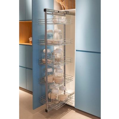 Coluna Deslizante com 5 Cestos Aramados 40x34cm para Armário Masutti Copat em Aço Carbono