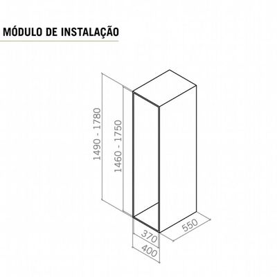Coluna Deslizante com 5 Cestos Aramados 40x34cm para Armário Masutti Copat em Aço Carbono