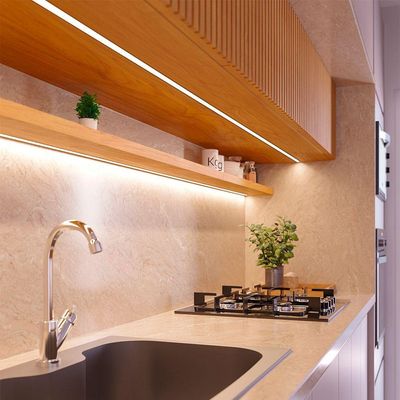 Perfil De Embutir - Sobrepor Para Fita Led Blumenau Line Easy Marcenaria 17mm Com 2 Metros Preto Fosco