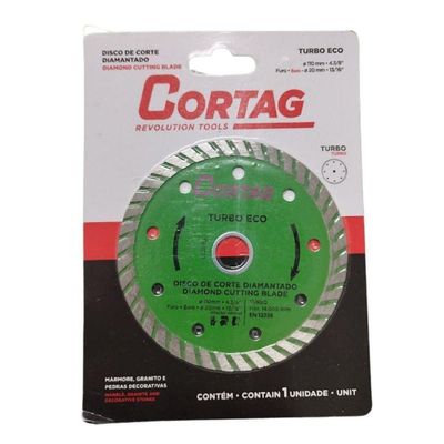 Disco De Corte Diamantado Eco Turbo Cortag 110mm