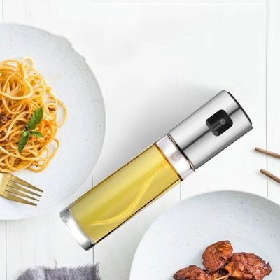 Kit 2Pcs Spray Porta Azeite-Vinagre Aço Inox Sem Desperdício