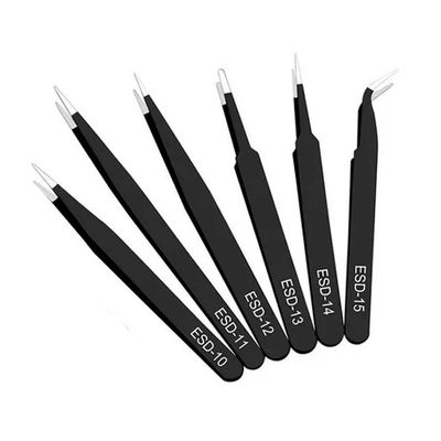 Kit Completo 5 Pinças Anti-estática Profissional Celulares