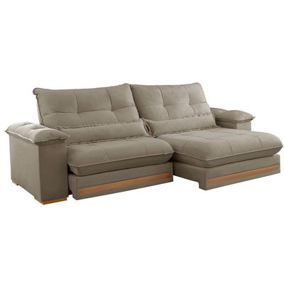 Sofá Dubai Veludo 2 Módulos De 100 Cm B25 Cm Meu Sofá Online B002 Veludo Capuccino