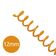 Espiral para Encadernação Laranja 12mm 70 Folhas 100 und