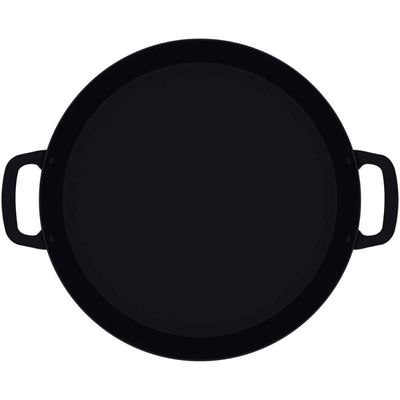 Panela Paellera 38cm Tramontina Profissional 5,1L Frigideira Tacho de Paella Ferro Preto