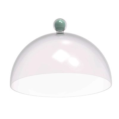 Porta Bolo Torta 30cm Verde Menta Bubble com Cúpula Crippa Boleira Doces Petiscos
