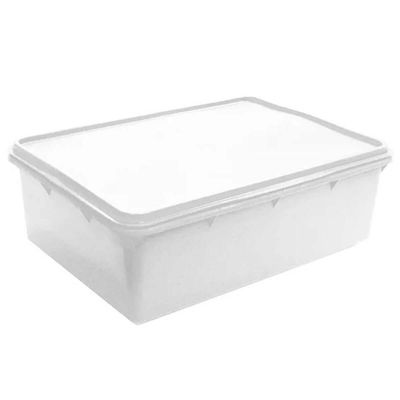 Kit 2 Caixas Organizadoras de Alimentos 11L Empilhável Hermética Plasvale Plástica Retangular