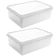 Kit 2 Caixas Organizadoras de Alimentos 11L Empilhável Hermética Plasvale Plástica Retangular