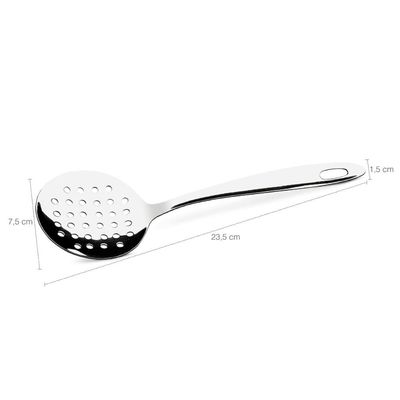 Kit 4 Escumadeiras Para Fritura de Pastel Brinox Espumadeira De Inox