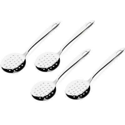 Kit 4 Escumadeiras Para Fritura de Pastel Brinox Espumadeira De Inox