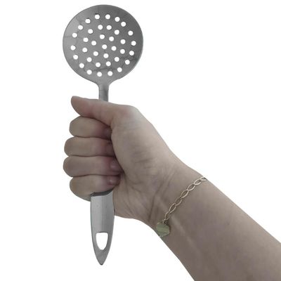 Kit 4 Escumadeiras Para Fritura de Pastel Brinox Espumadeira De Inox