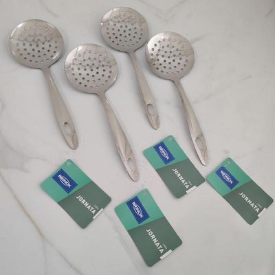 Kit 4 Escumadeiras Para Fritura de Pastel Brinox Espumadeira De Inox