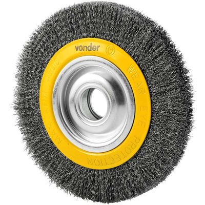 Escova circular 8" x 30 mm com bucha de redução VONDER